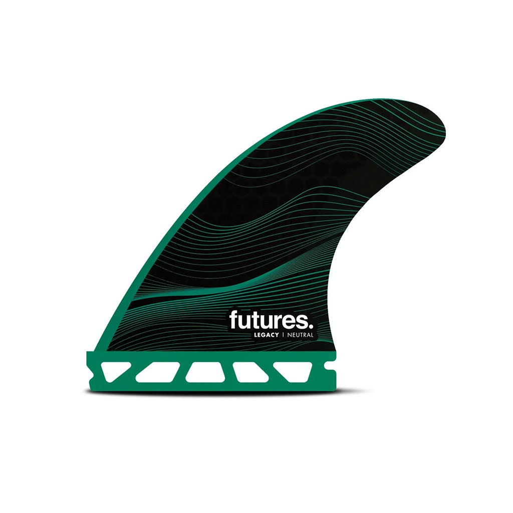 Futures | Legacy Neutral Honeycomb F6 Medium Tri Fin Set. Green