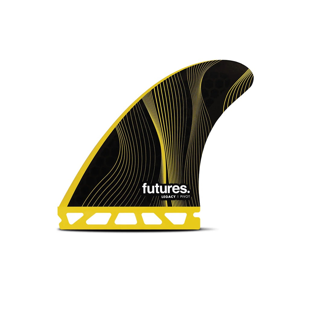 Futures | Legacy Pivot Honeycomb P6 Medium Tri Fin Set. Yellow