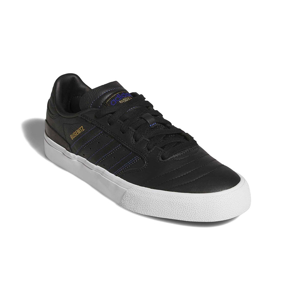 Adidas x Dennis Busenitz | Busenitz Vulc 2.0 Skateboarding Trainers Skate Shoes. Black/Black/White