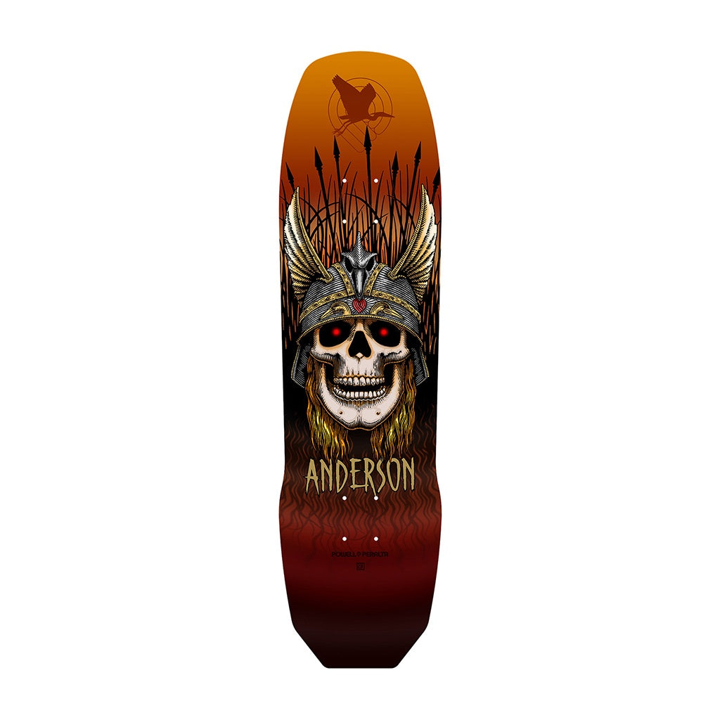 Powell Peralta x Andy Anderson | Heron Skull 289 Shape Skateboard Deck. 8.45" x 31.8"