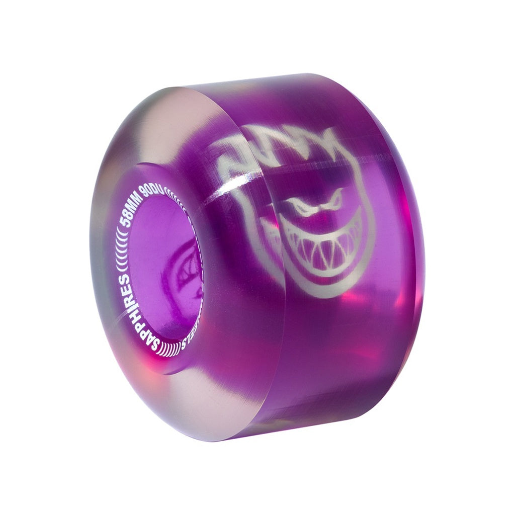 Spitfire | Sapphires Cruiser Skateboard Wheels. Purple / 58mm x 90a