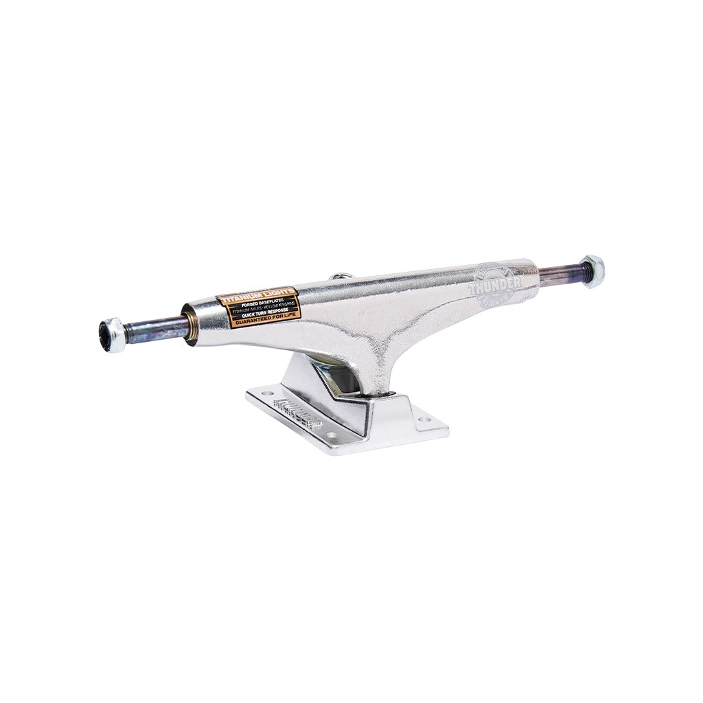 Thunder | 149 Titanium Lights Skateboard Trucks. Polished Silver