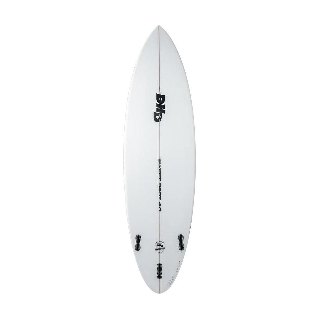 DHD | Sweet Spot 4.0 Step Up Fibreglass Surfboard. White/Clear