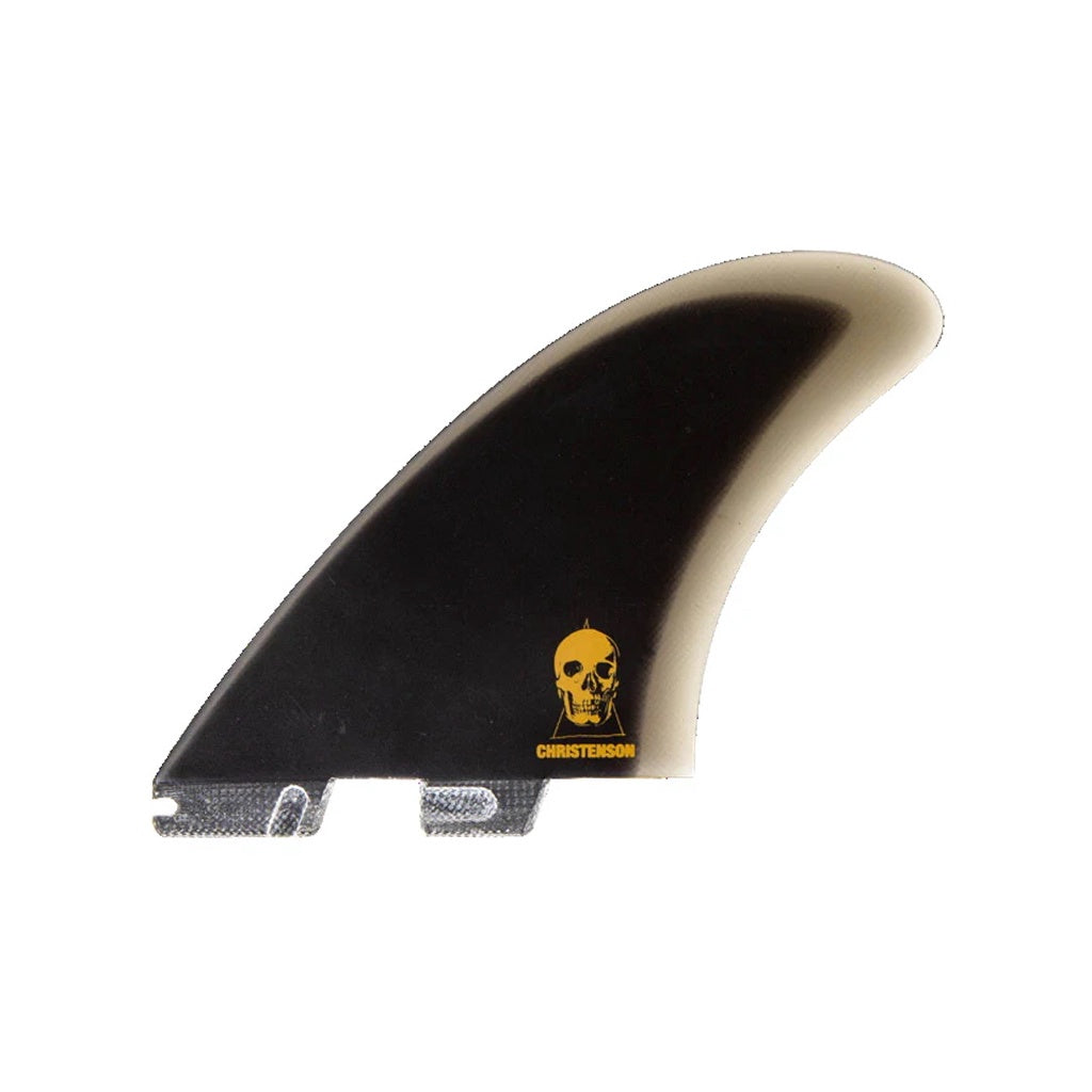 FCS2 x Chris Christenson | Christenson Surfboards PG Medium-Large Twin Fin Set. Black