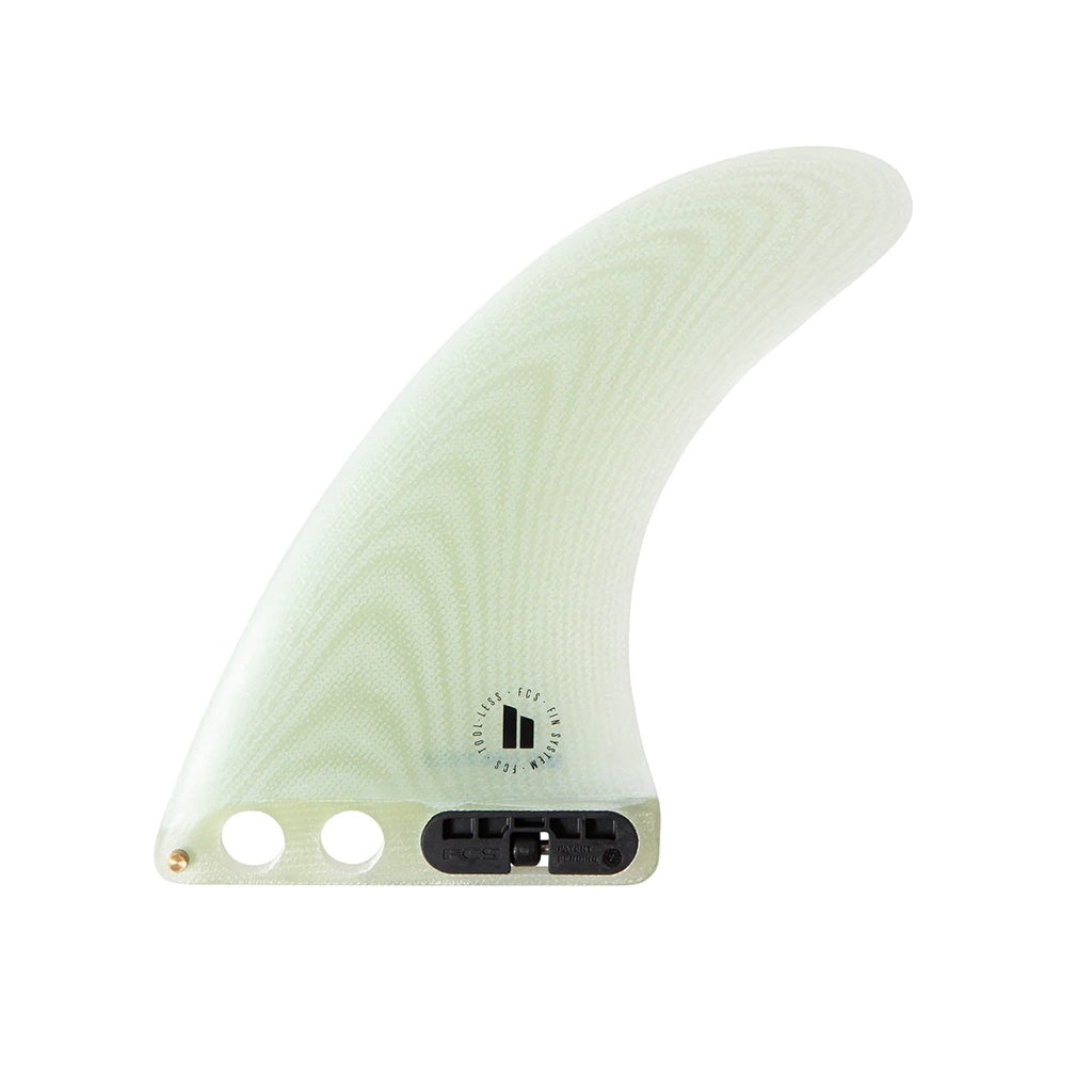 FCS2 | Mid Series Performance Glass 7.0" Single Fin. Clear