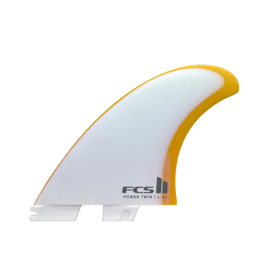 FCS2 | Power Twin PG LGE - XLG Twin + Stabiliser Tri Fin Set. Mango