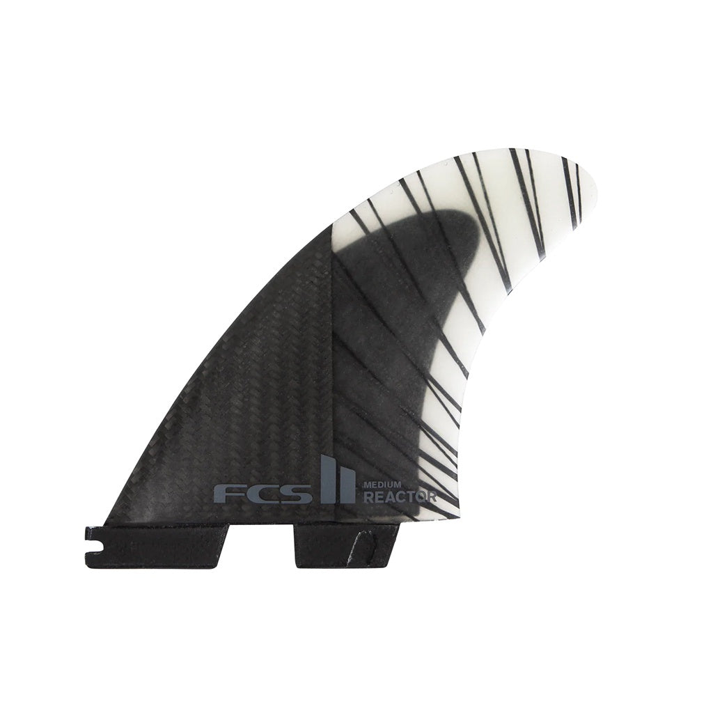 FCS2 | Reactor PCC AirCore Medium Tri Fin Set. Black / Charcoal