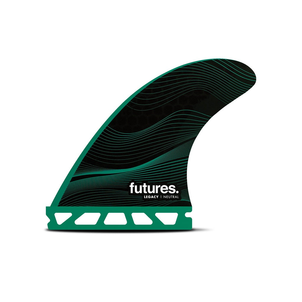 Futures | Legacy Neutral Honeycomb F8 Large Tri Fin Set. Green