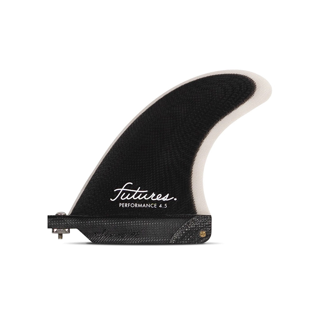Futures | Performance 4.5 Fibreglass Small 4.5" Centre Fin. Black/Smoke Grey