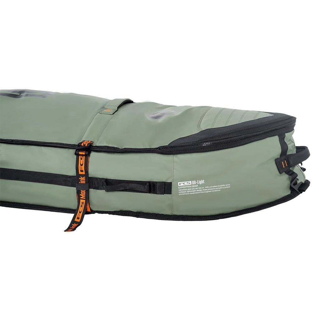 FCS | 6'7" GO-Light Travel 3 Shortboard / Fish Triple Wheelie Surfboard Cover