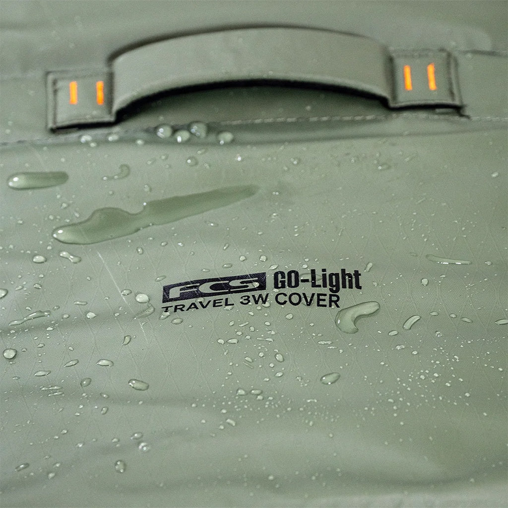 FCS | 6'7" GO-Light Travel 3 Shortboard / Fish Triple Wheelie Surfboard Cover