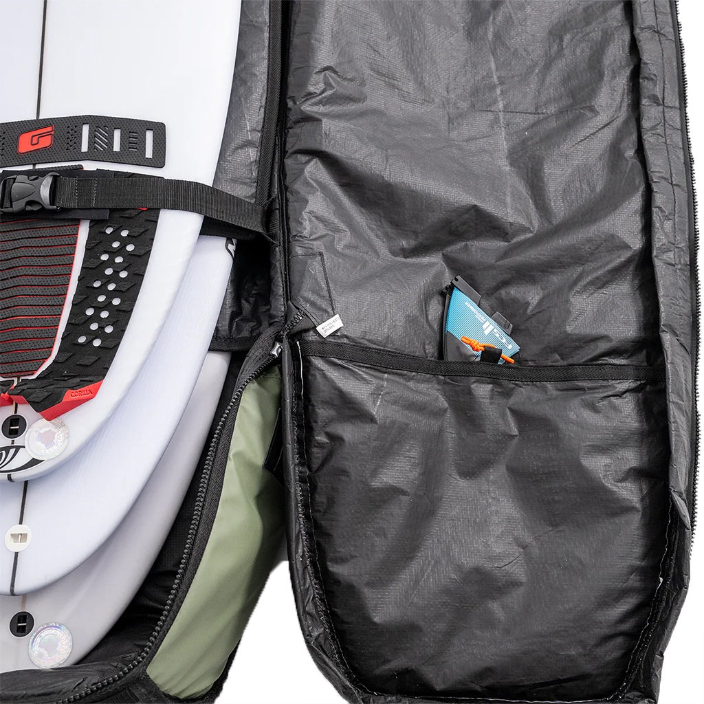 FCS | 6'7" GO-Light Travel 4 Shortboard / Fish Quad Wheelie Surfboard Cover
