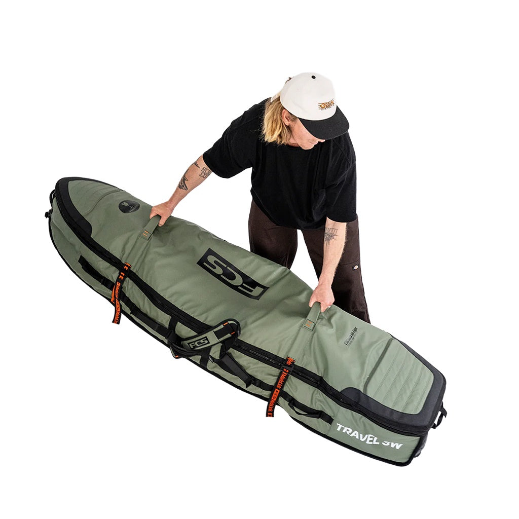 FCS | 7'0" GO-Light Travel 3 Shortboard / Fish Triple Wheelie Surfboard Cover