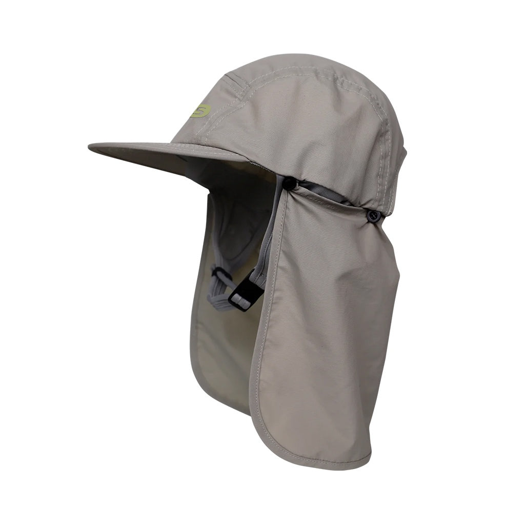FCS | Essential Legionnaire UPF50+ Surf Cap. Warm Grey