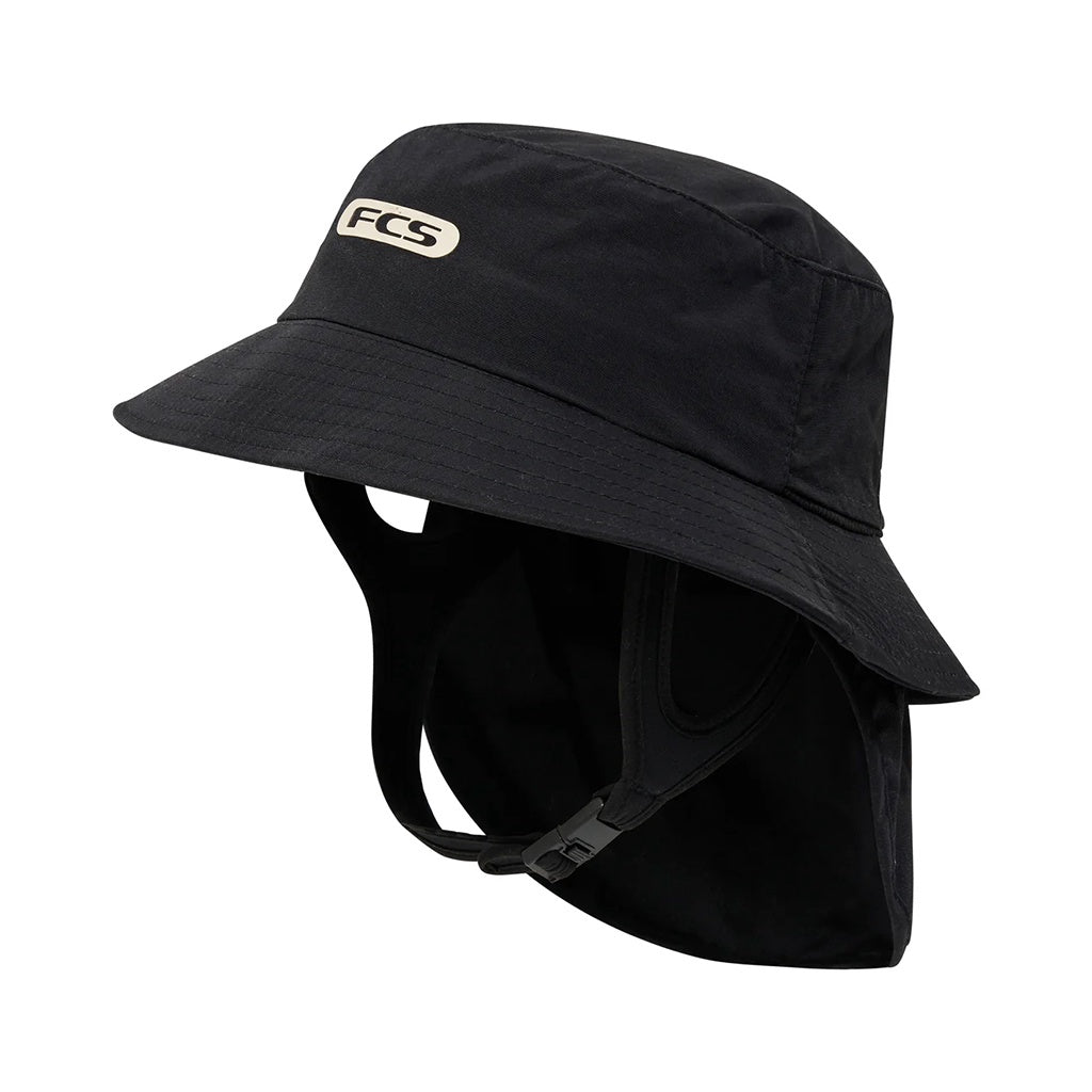 FCS | Essential Surf Bucket Hat. Black