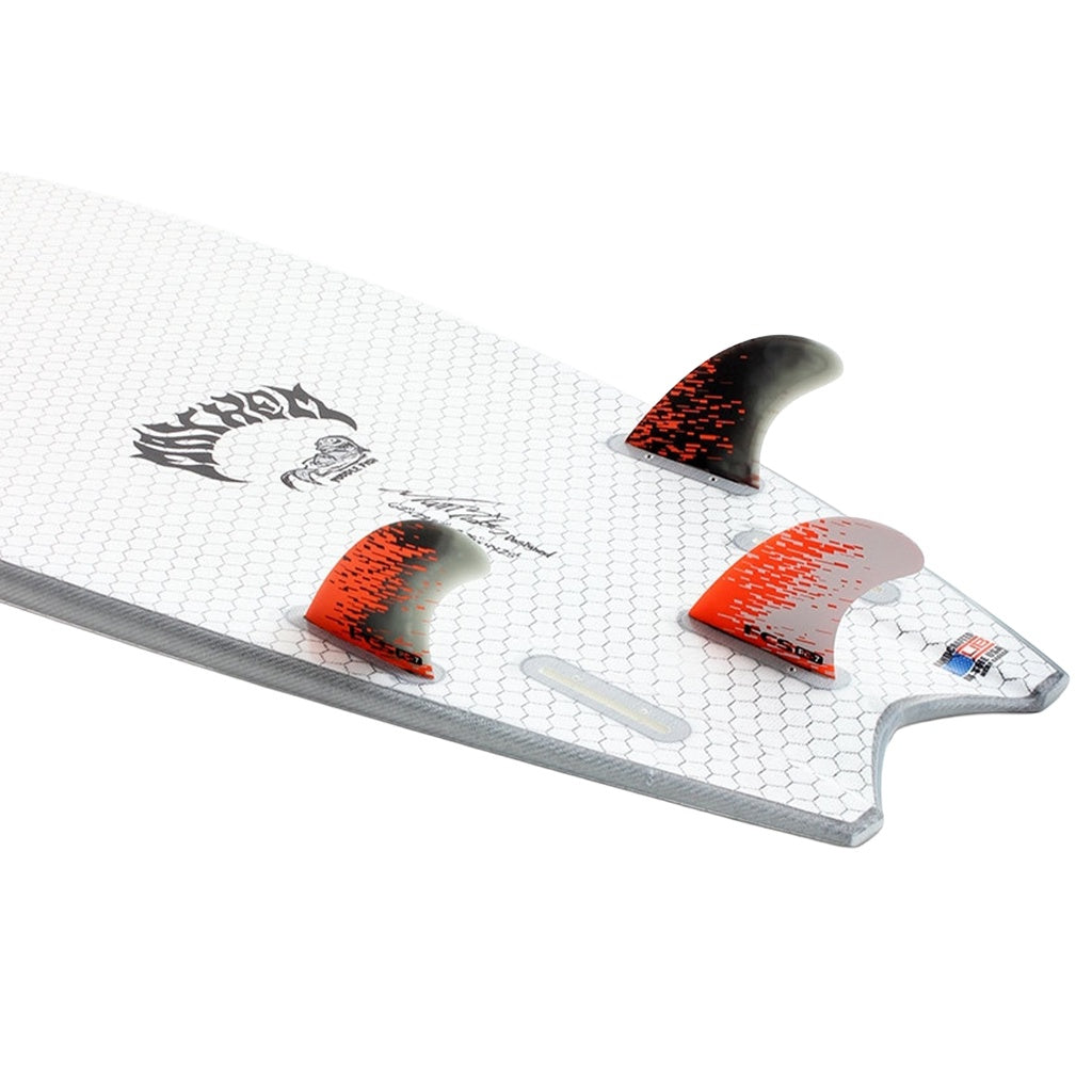 FCS | FCS1 Performance Core PC-7 Large Tri Fin Set. Orange Smoke