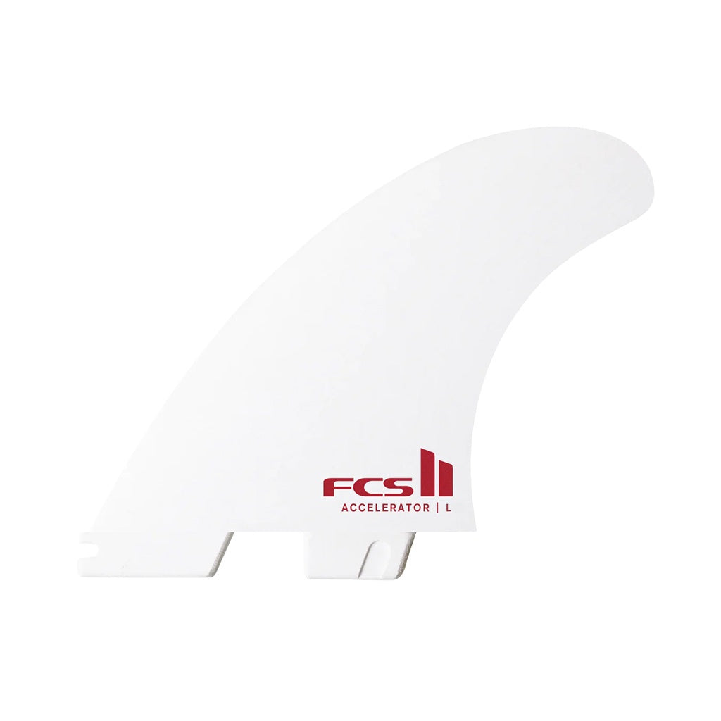 FCS2 | Accelerator PC Large Tri Fin Set. White Edition