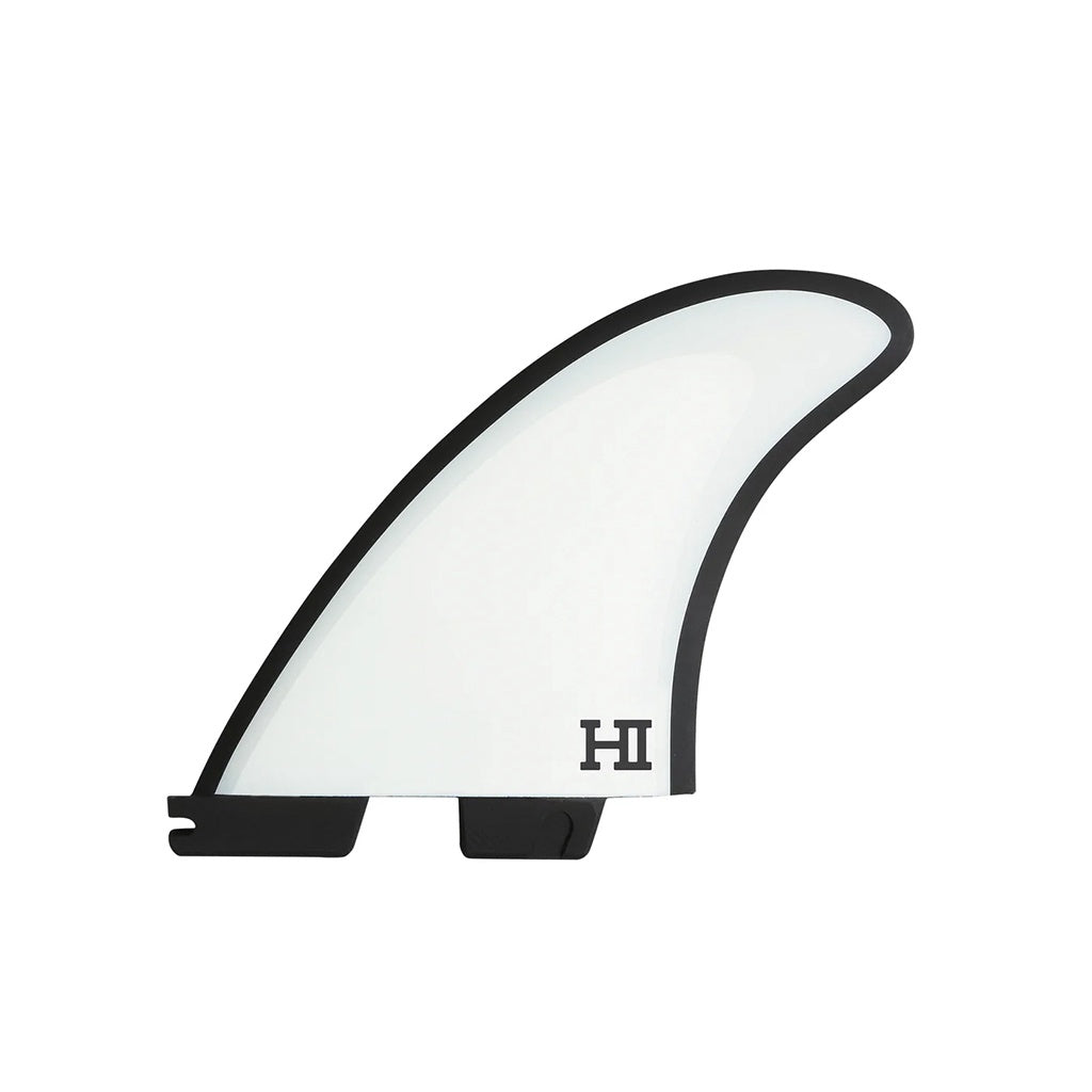 FCS2 x Harley Ingleby | HI Reactor Mid Series PC AirCore Large Tri Fin Set. White / Black