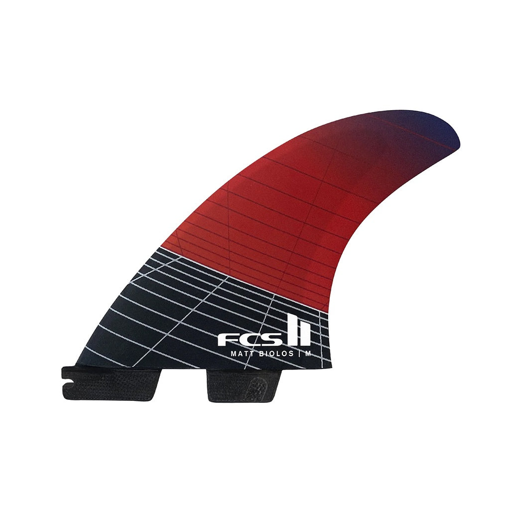 FCS2 x Matt Biolis | MB Carver PCC AirCore Medium Tri Fin Set. Red