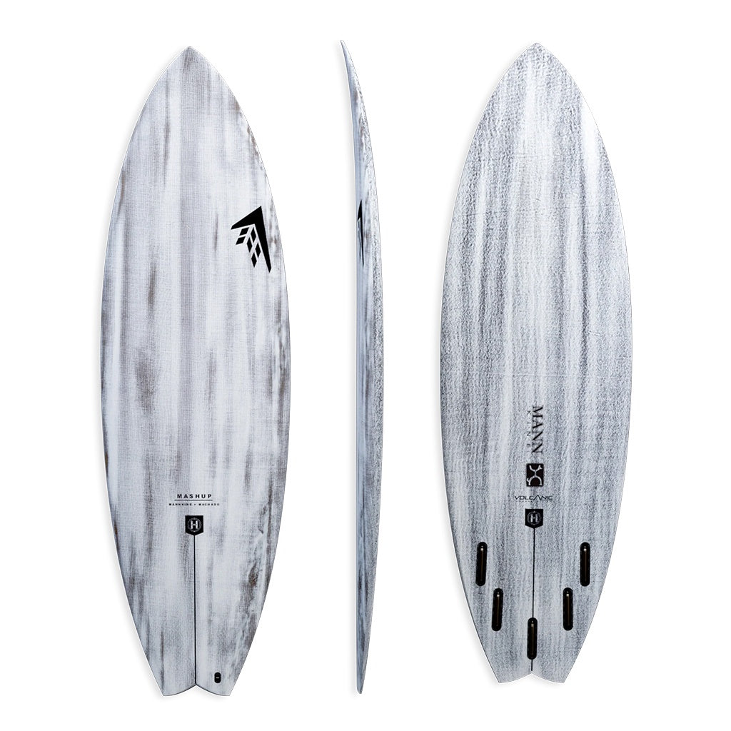 Firewire x Mann x Machado | Mashup Swallow Tail Surfboard. Helium Core / Volcanic Lamination Technology