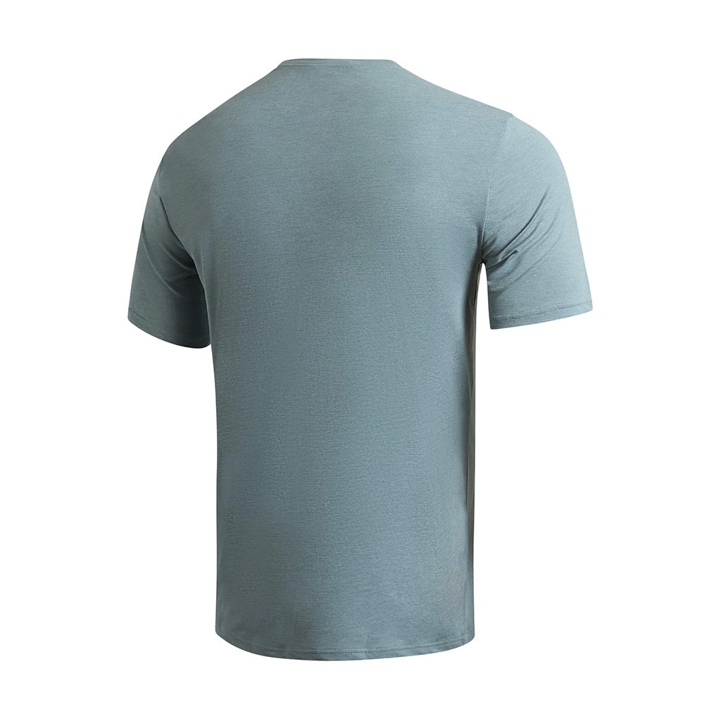 Florence Marine X | FMX Airtex Short Sleeve UPF30+ Utility T-Shirt. Heather Light Sea Blue
