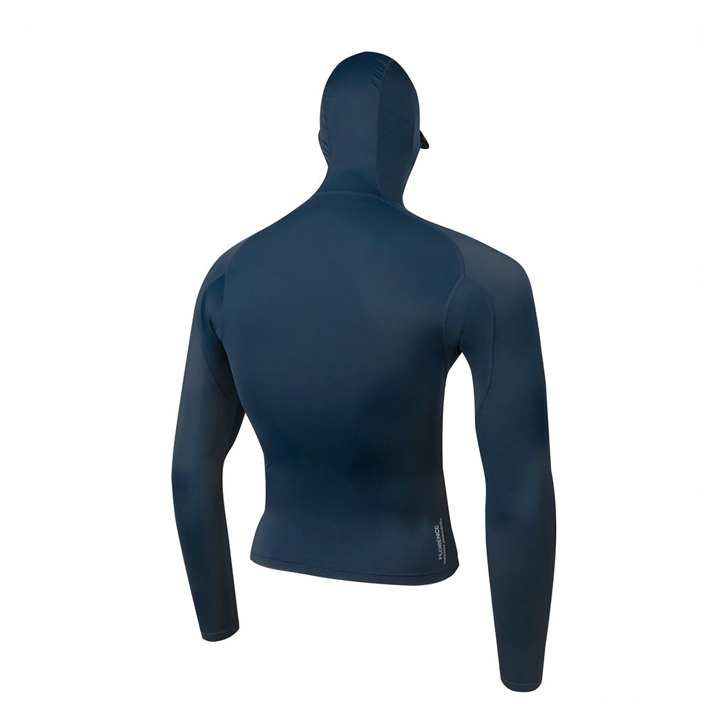 Florence Marine X | FMX Standard Issue UPF50+ Long Sleeve Hooded Rashguard. Dark Navy