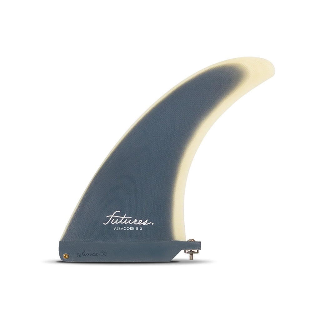 Futures | Albacore Flex Fibreglass 8.5" Longboard Fin. Indigo/Sand