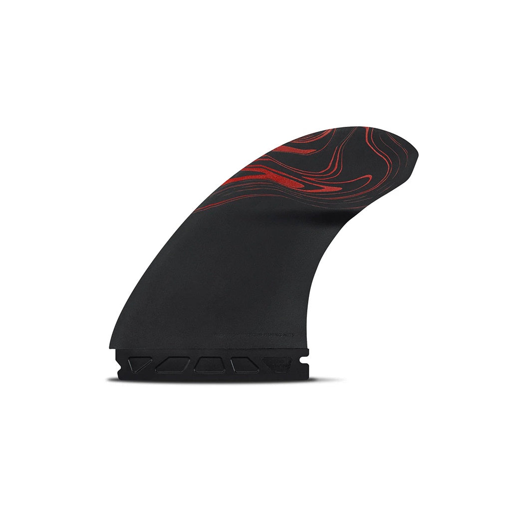 Futures | Alpha Reverse 3/2 Twin + 1 Tri Fin Set. Carbon / Red