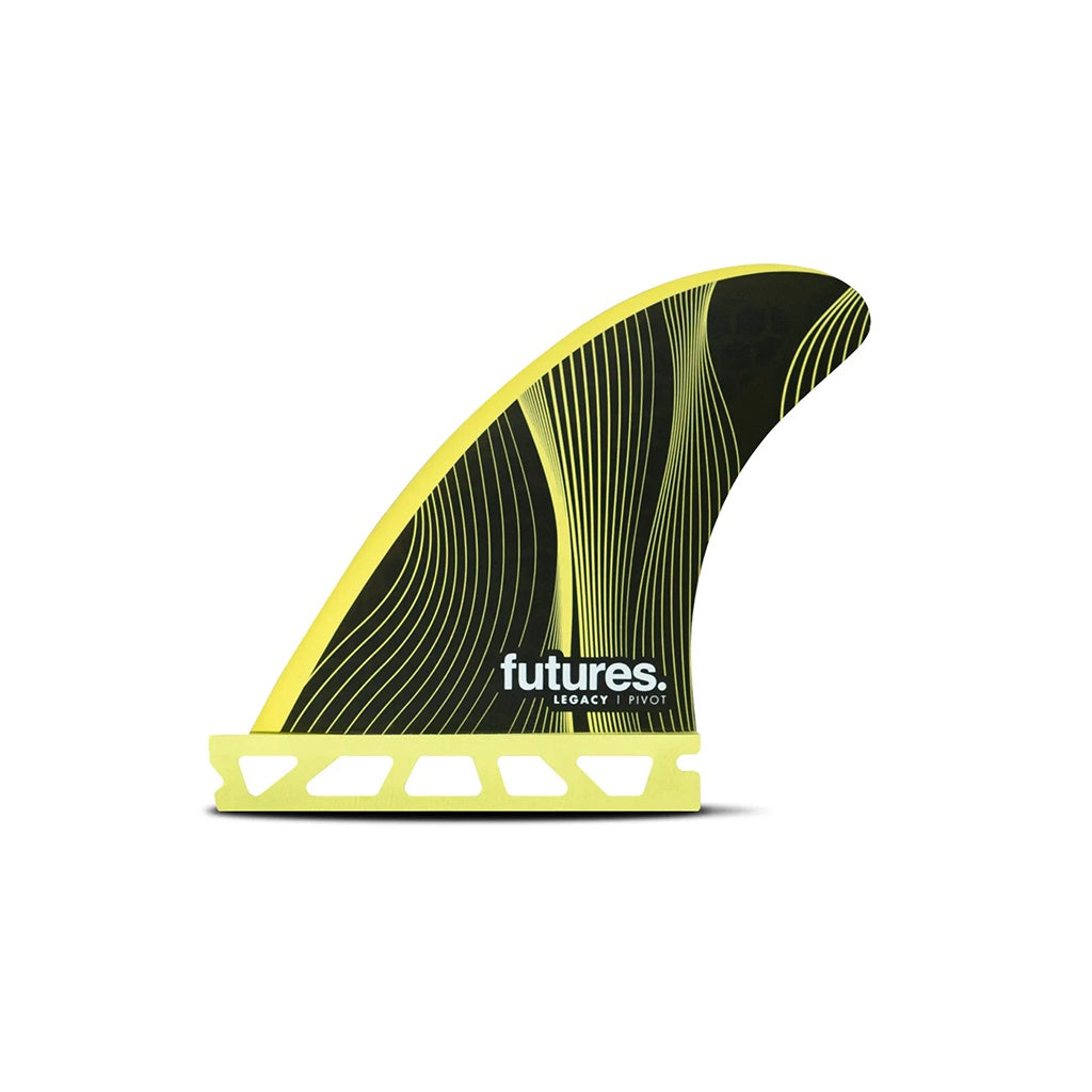 Futures | Legacy Pivot Honeycomb P3 Grom / X-Small Tri Fin Set. Yellow