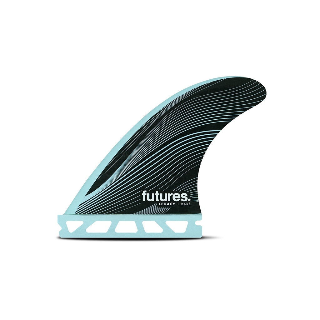 Futures | Legacy Rake Honeycomb R3 X-Small / Grom Tri Fin Set. Blue