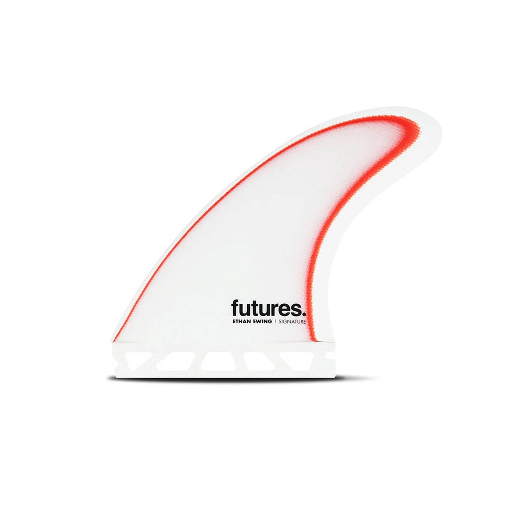 Futures x Ethan Ewing | EE Signature Fibreglass Large Tri Fin Set. White / Red