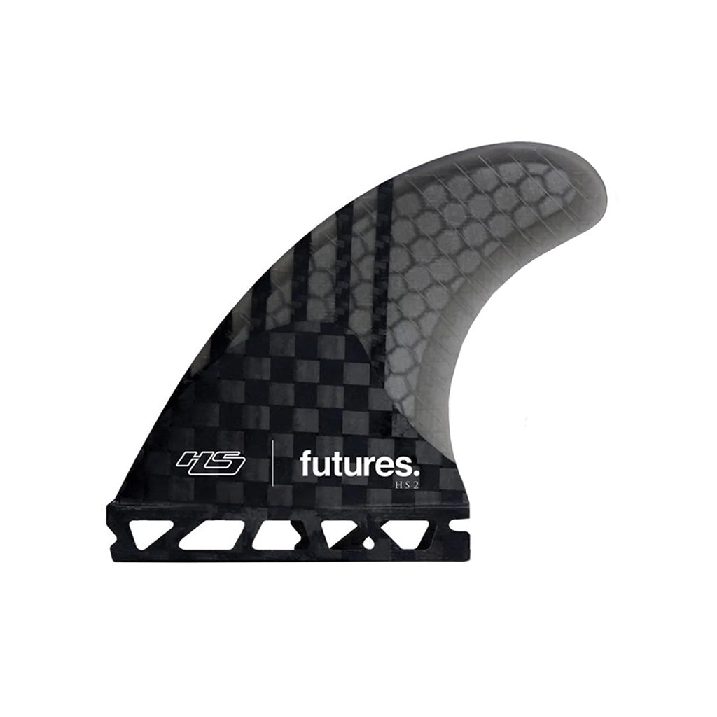 Futures x Hayden Shapes | HS2 Generation Series Carbon/Fibreglass Medium Tri Fin Set. White/Marble