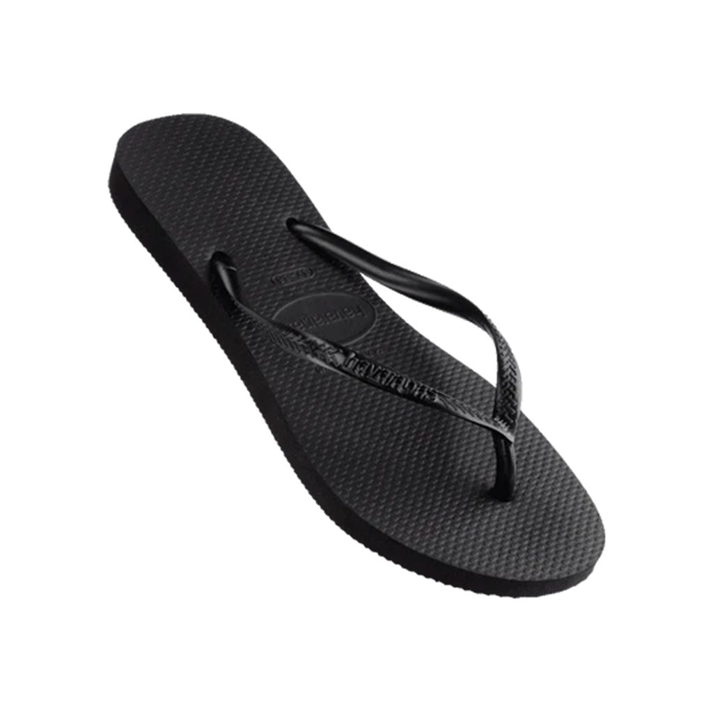 Havaianas | Slim Strap Basic Thongs. Black