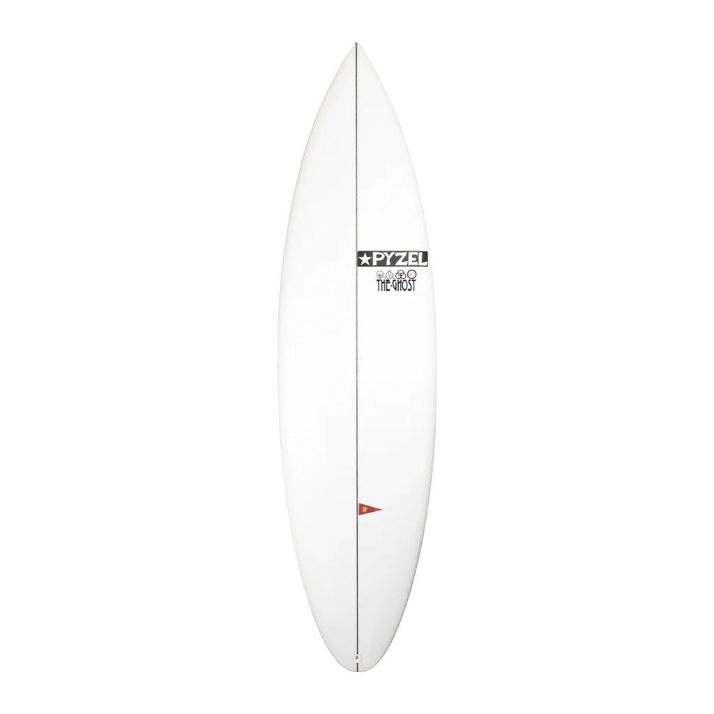 Pyzel | Ghost XL Fibreglass Surfboard. White / Clear