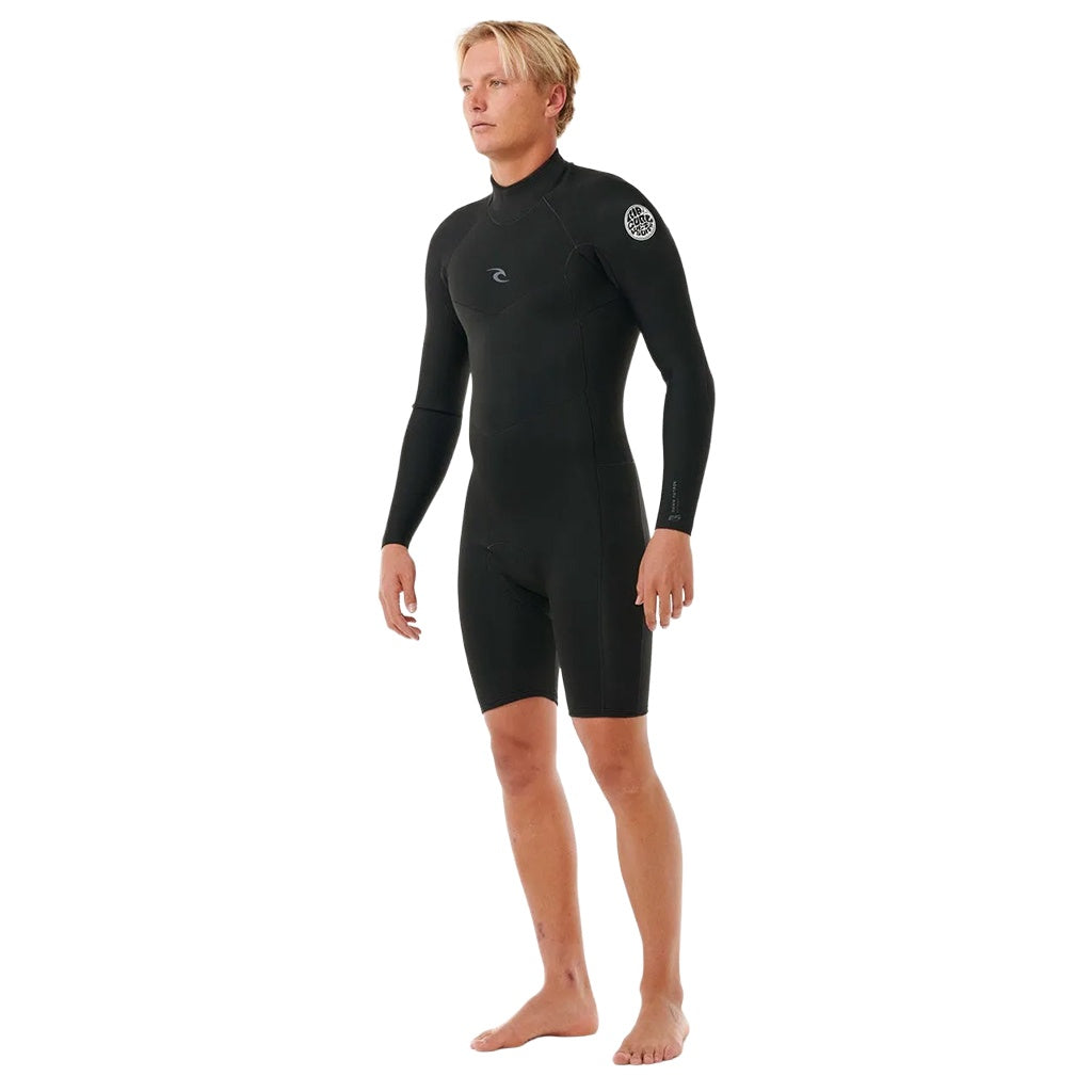 Rip Curl | Dawn Patrol 2mm Back Zip Long Sleeve Spring Suit Wetsuit. Black
