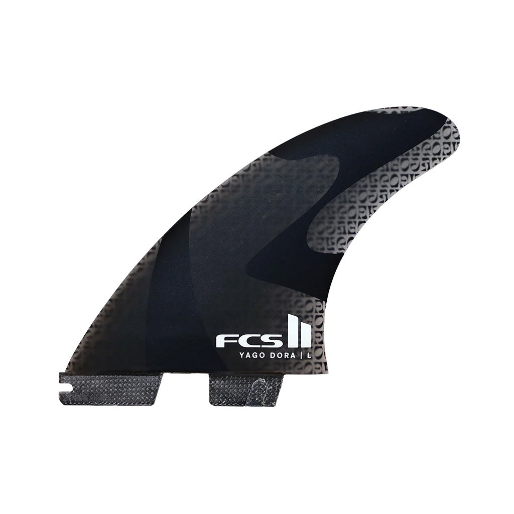 FCS2 x Yago Dora | YD Athlete Series Carver PG Large Tri Fin Set. Smoke