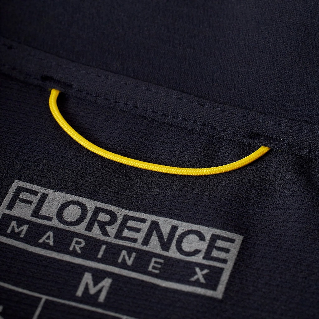 Florence Marine X | FMX Airtex Long Sleeve Hooded UPF30+ Surf Shirt. Heather Charcoal