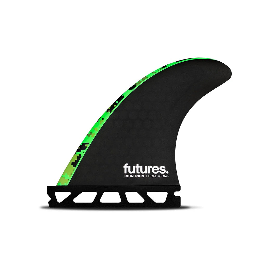 Futures x John John Florence | JJF HC Grom / X-Small Tri Fin Set. Black / Green