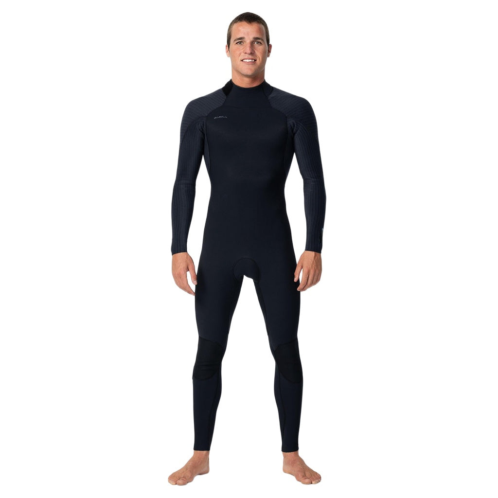 O'Neill | Hyperfreak 3/2mm Back Zip Long Sleeve Steamer Full Suit Wetsuit. Black /Black