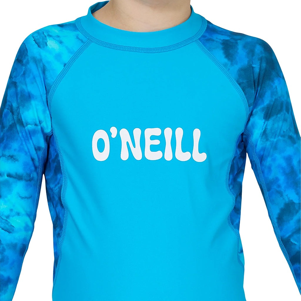 O'Neill | Boys Toddler SPF Long Sleeve Rash-Suit Spring-Suit. Tie Blue Dye Blue