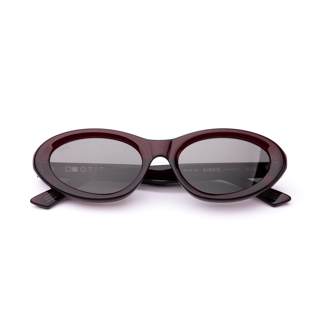 Otis | Birdie Sunglasses. Eco Berry / Neutral Grey