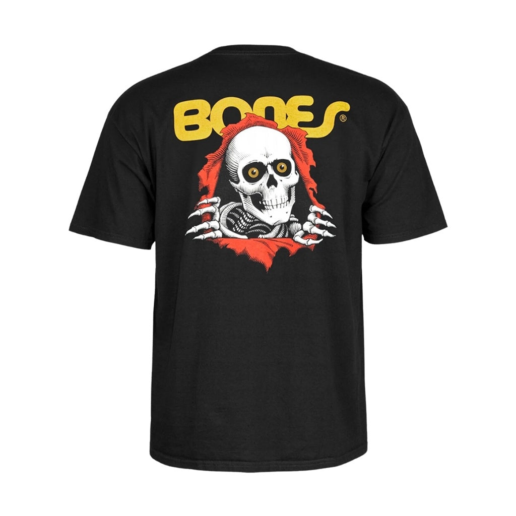 Powell Peralta x Bones | Ripper Short Sleeve Tee. Black