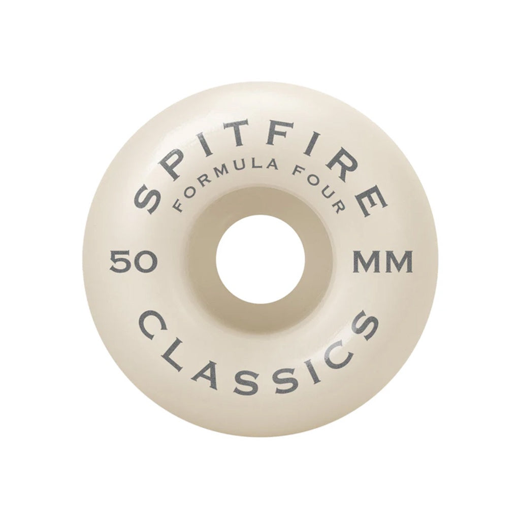 Spitfire | Formula Four Classic Swirl Skateboard Wheels. Gold / 50mm x 99a