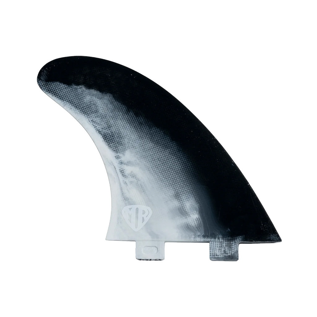 FCS x Mark Richards | FCS1 MR PC M-L Twin & Stabiliser Tri Fin Set. Black / White Swirl
