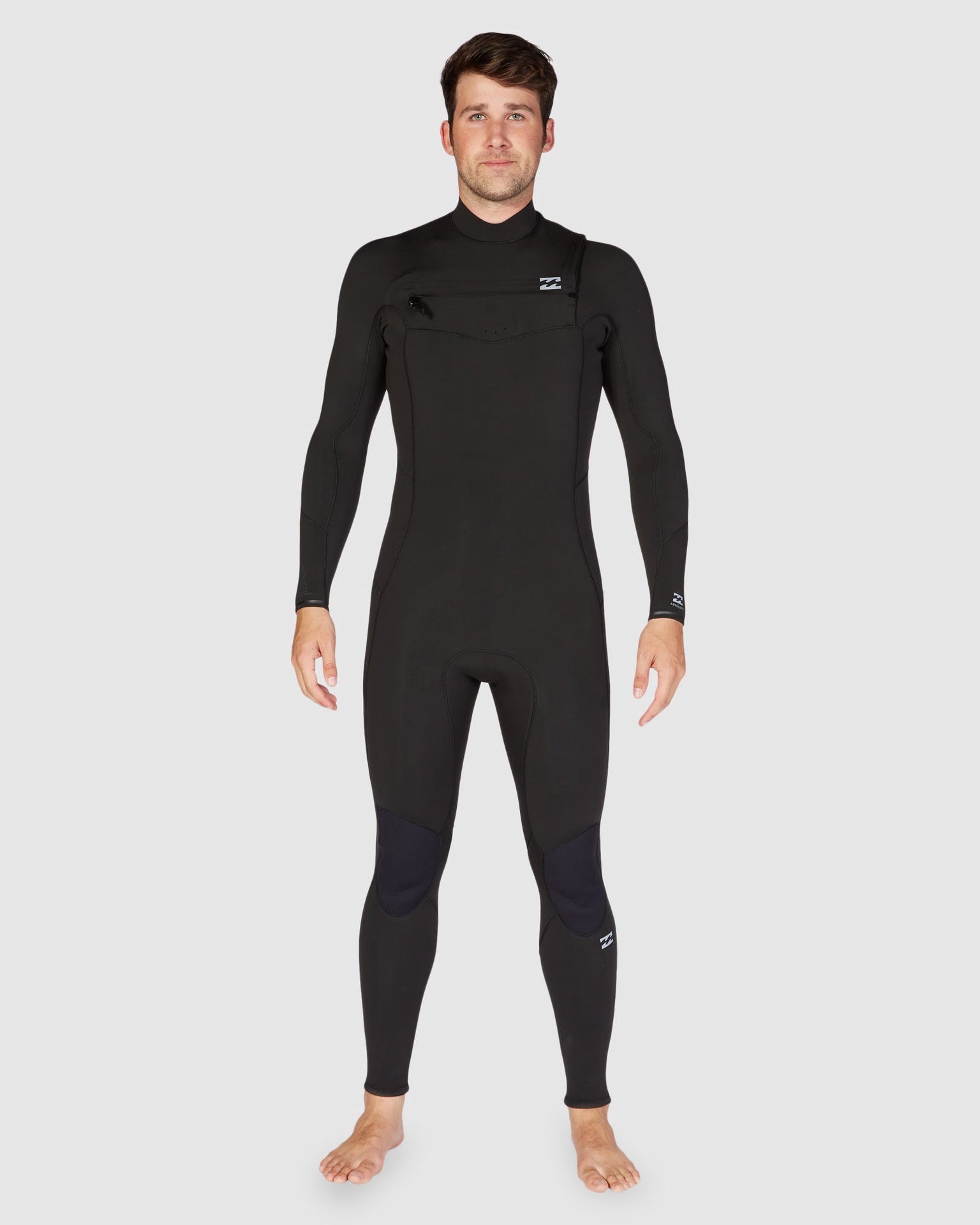 Billabong | Absolute Natural 3/2mm Chest Zip Long Sleeve Steamer Full Suit Wetsuit. Black