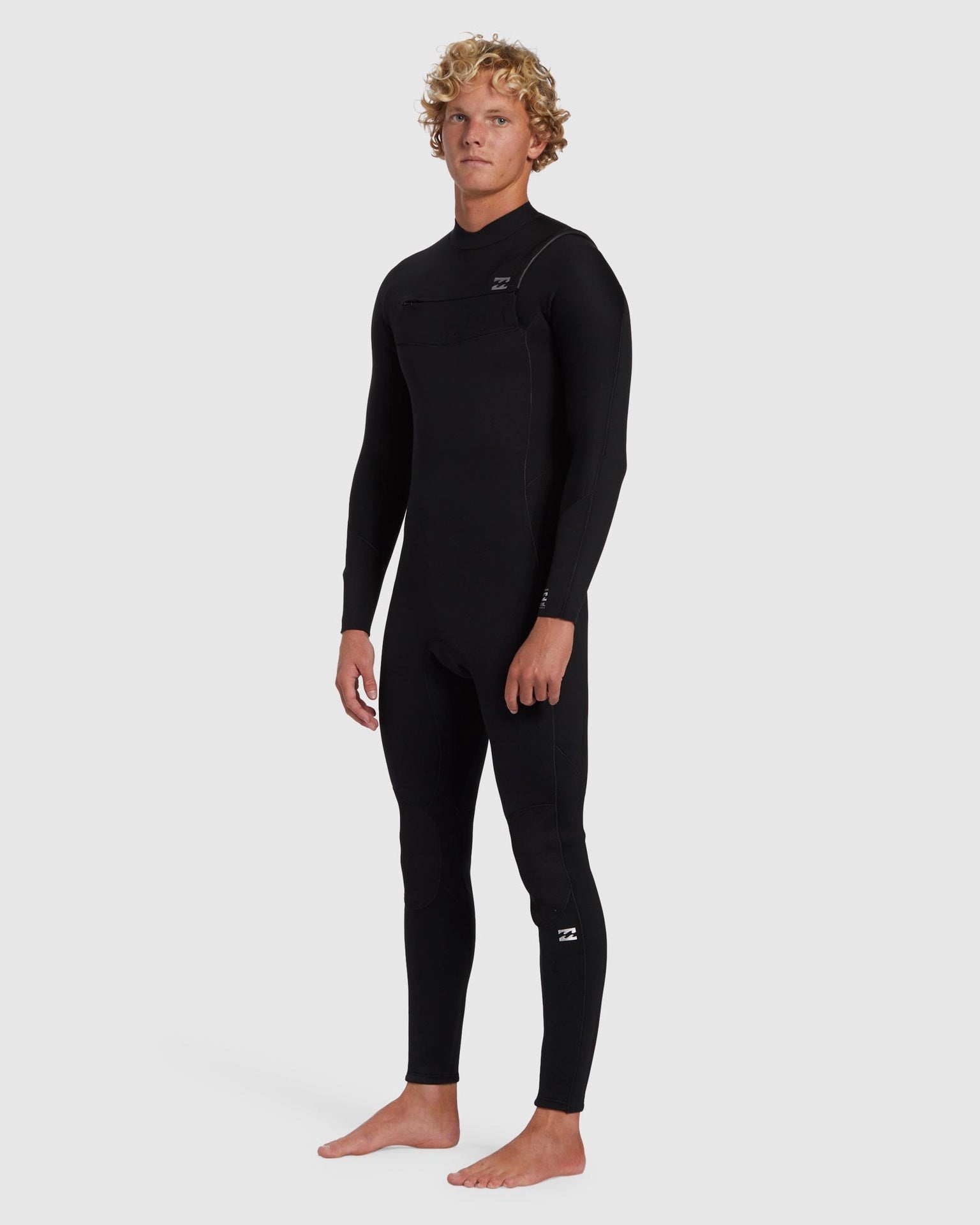 Billabong | Foil 3/2mm GBS Chest Zip Long Sleeve Steamer Full Suit Wetsuit. Black