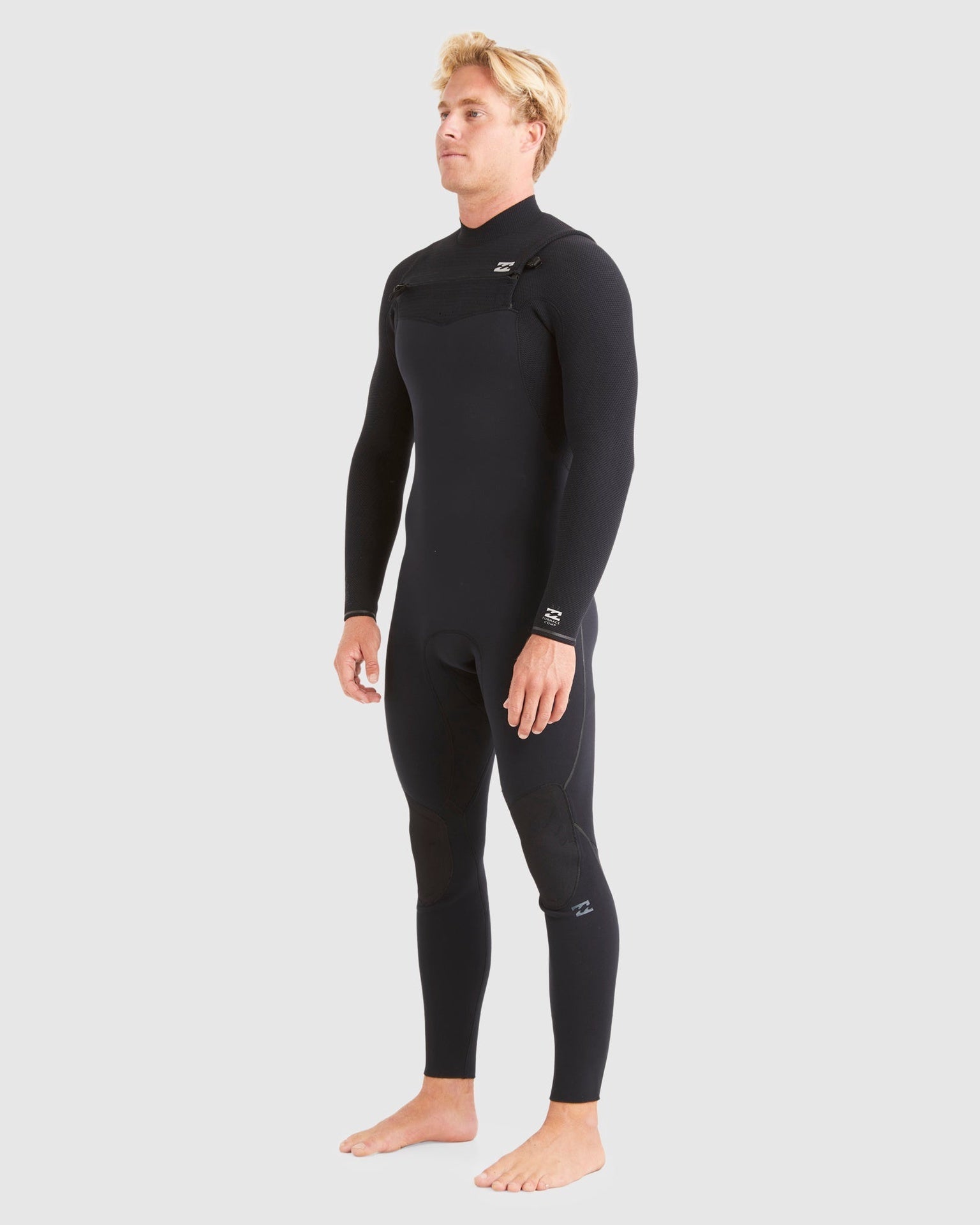 Billabong | Furnace Comp 3/2mm Chest Zip Steamer Full Suit. Black