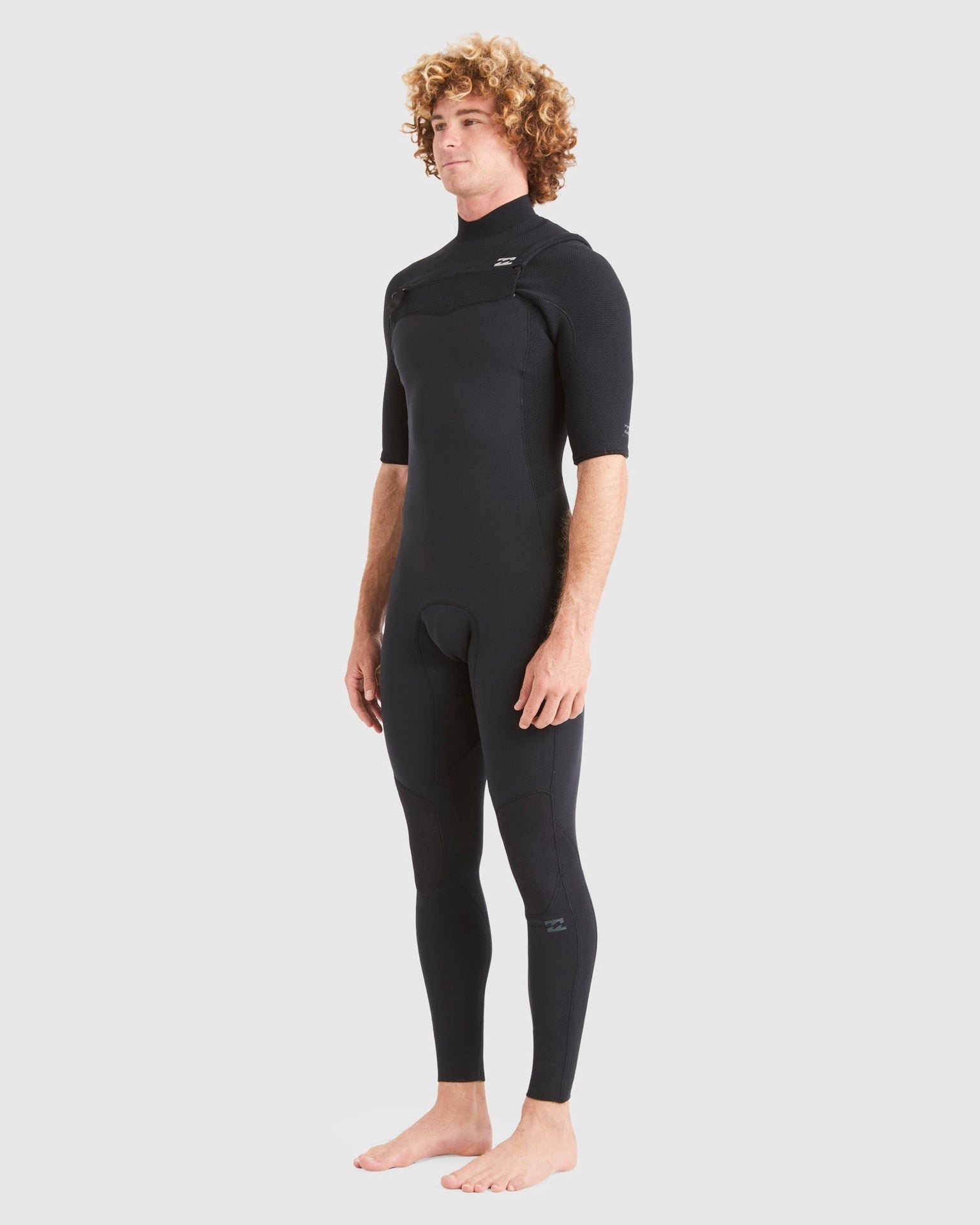 Billabong | Revolution 2/2mm Chest Zip Short Sleeve Full Suit Wetsuit. Black