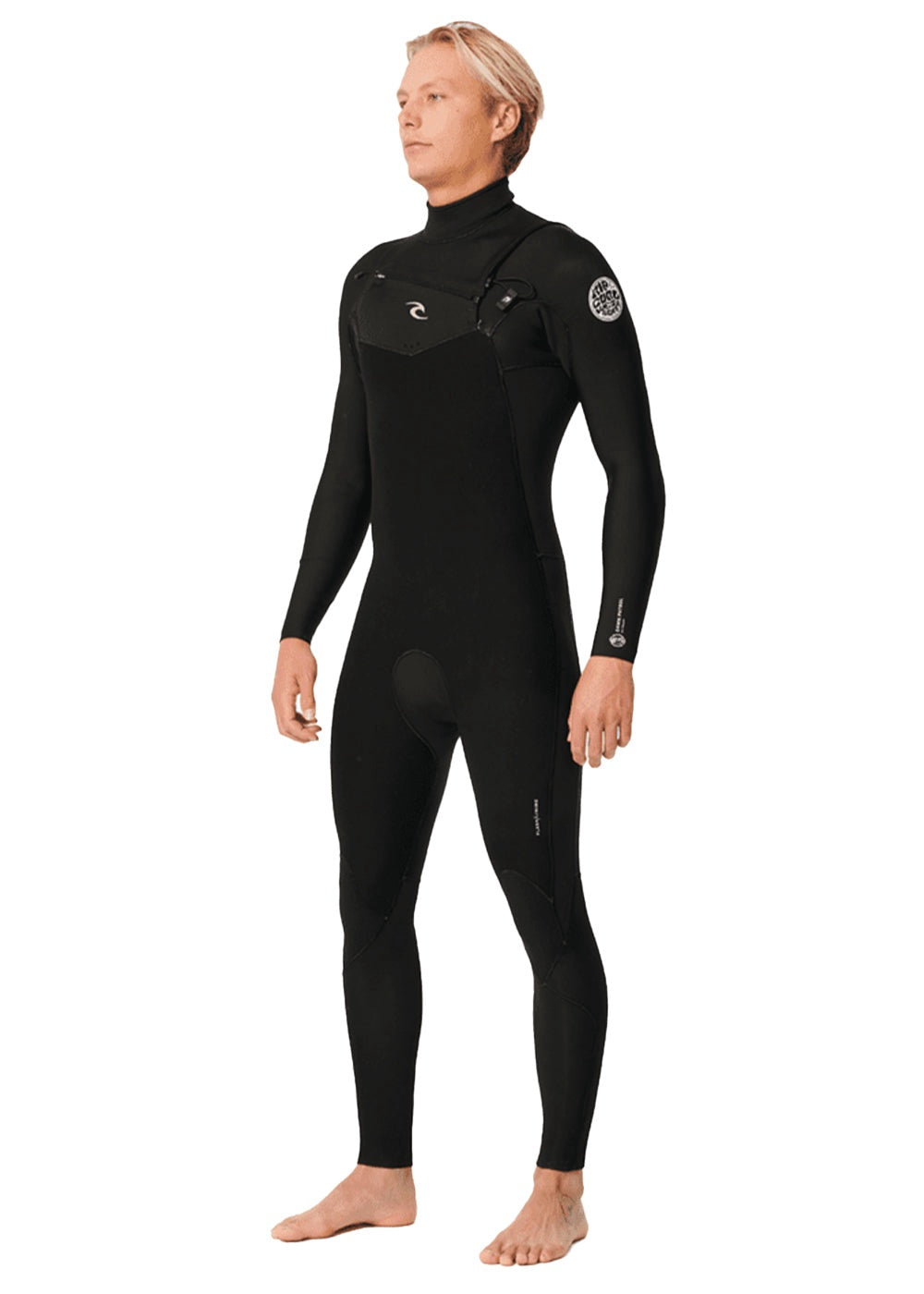 Rip Curl | Dawn Patrol 3/2mm Chest Zip Long Sleeve Steamer. Black