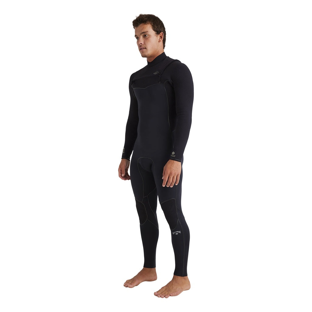 Billabong | Revolution Pro 3/2mm Chest Zip Long Sleeve Steamer Full Suit Wetsuit. Black